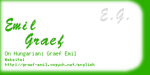 emil graef business card